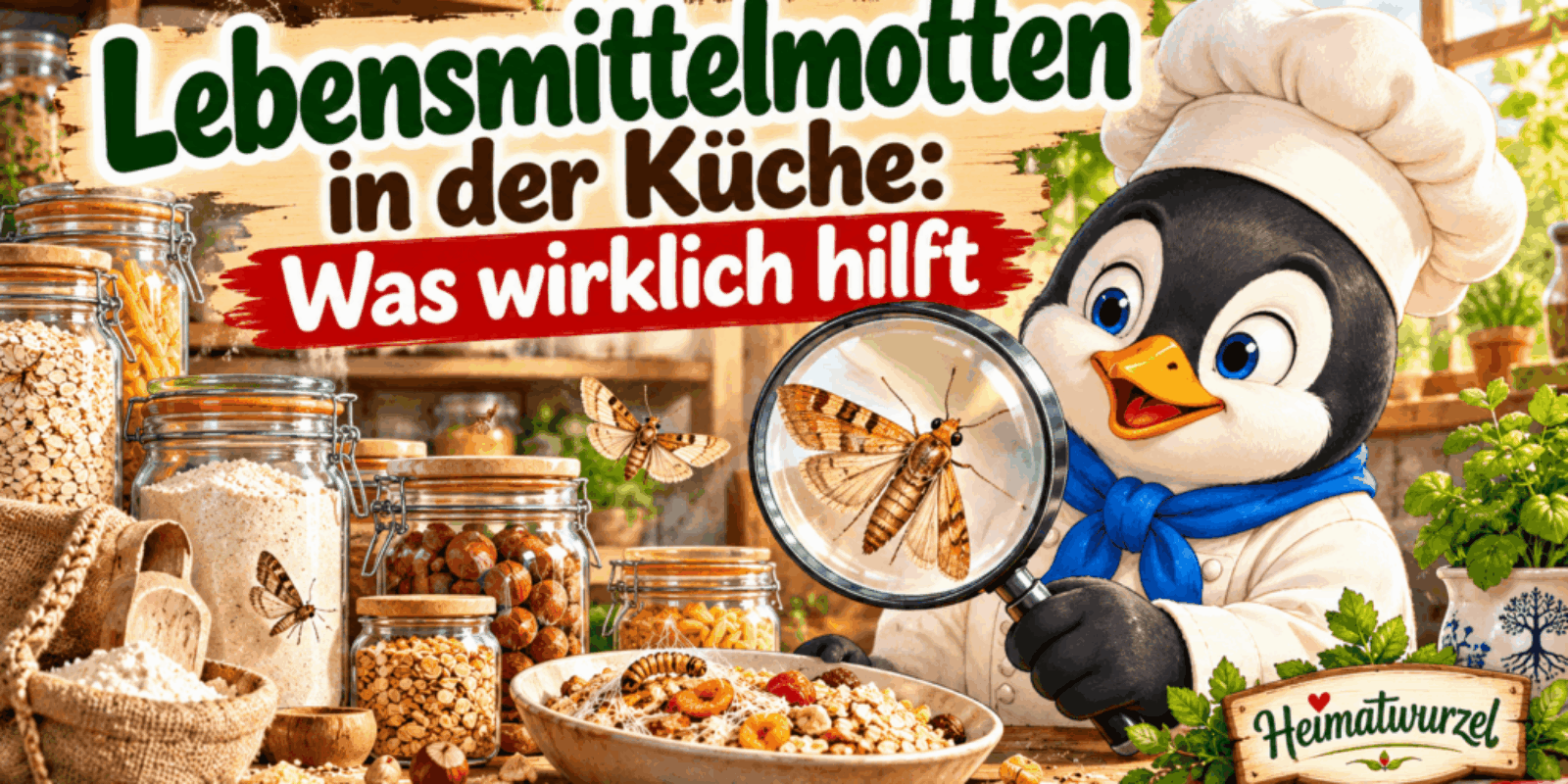 Lebensmittelmotten in der Küche