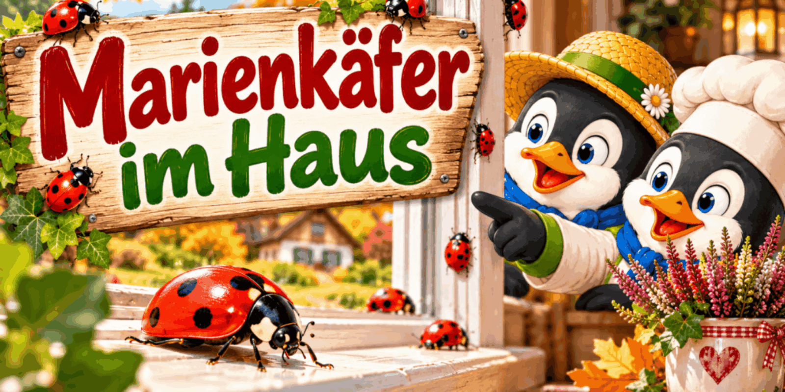 Marienkäfer im Haus