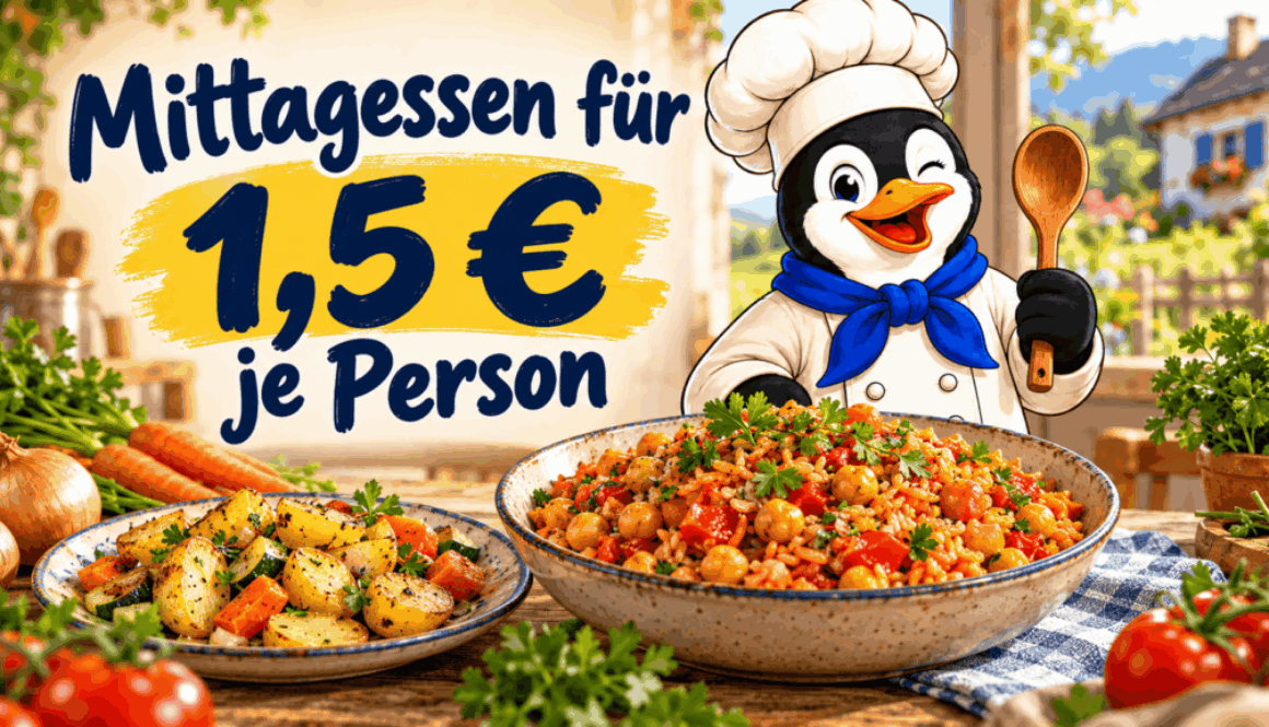 Mittagessen für 1,5 € je Person