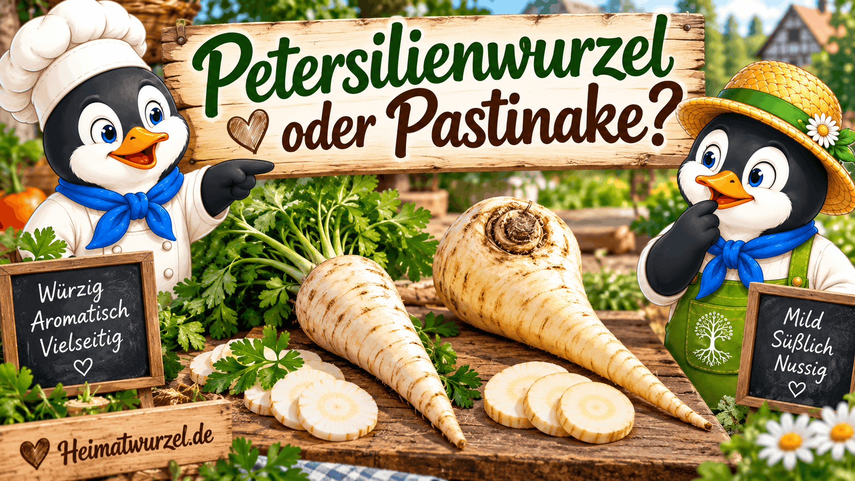Petersilienwurzel oder Pastinake Petersilienwurzel oder Pastinake