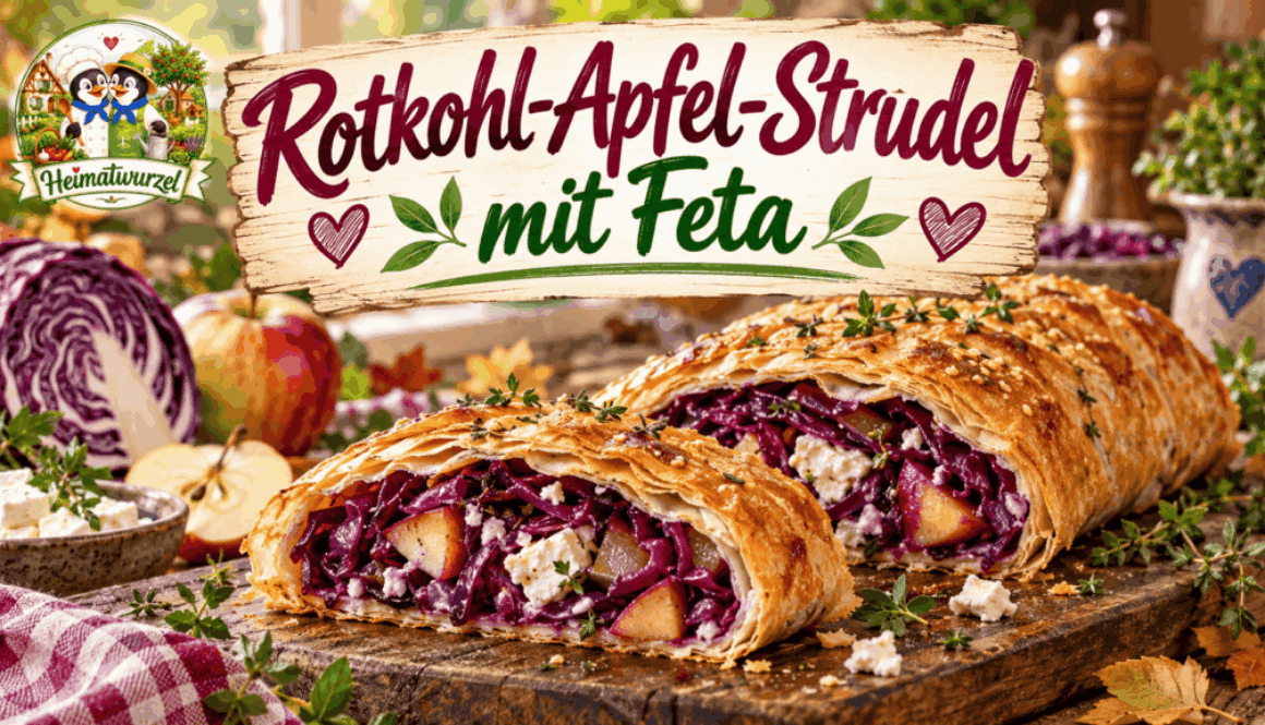 Rotkohl-Apfel-Strudel
