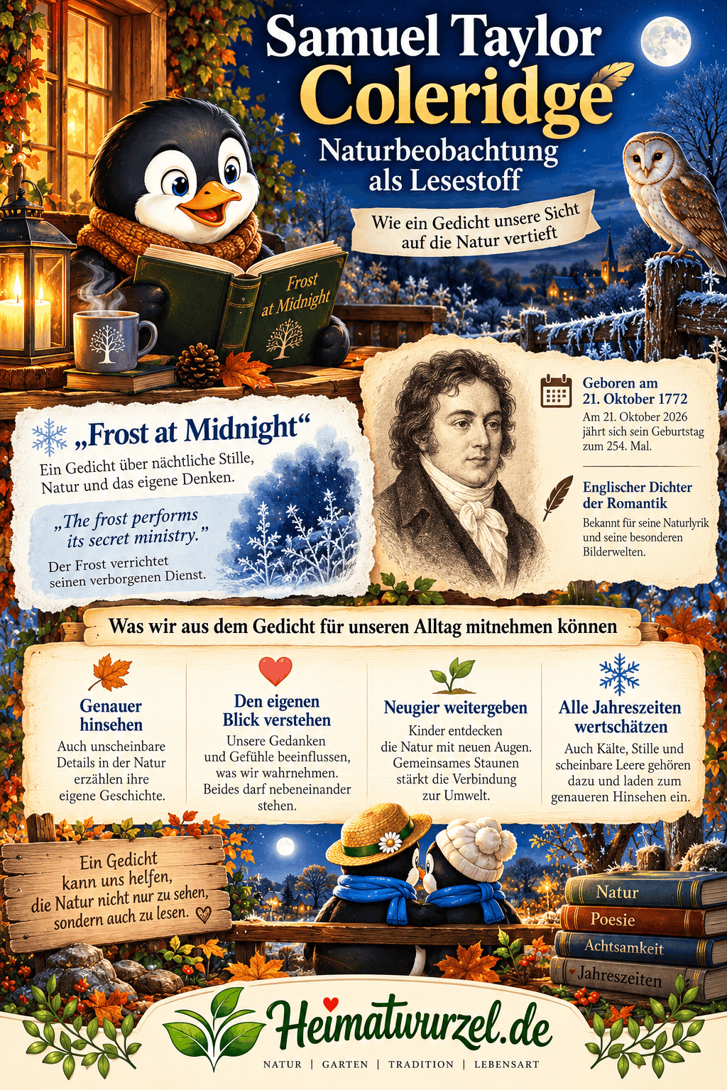 Samuel Taylor Coleridge Coleridge und die stille Natur Infografik Samuel Taylor Coleridge Coleridge und die stille Natur Infografik