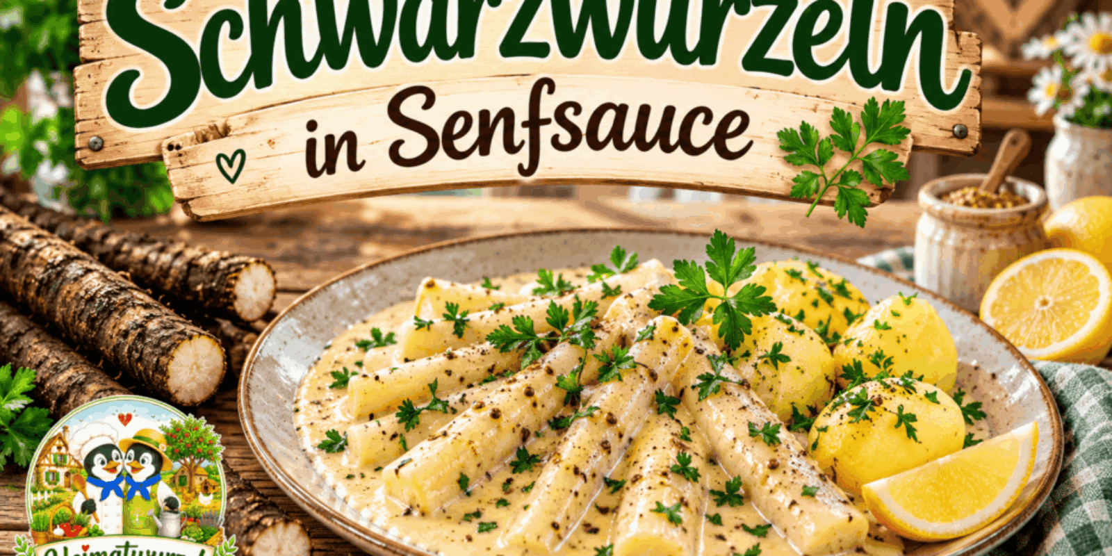 Schwarzwurzeln in Senfsauce