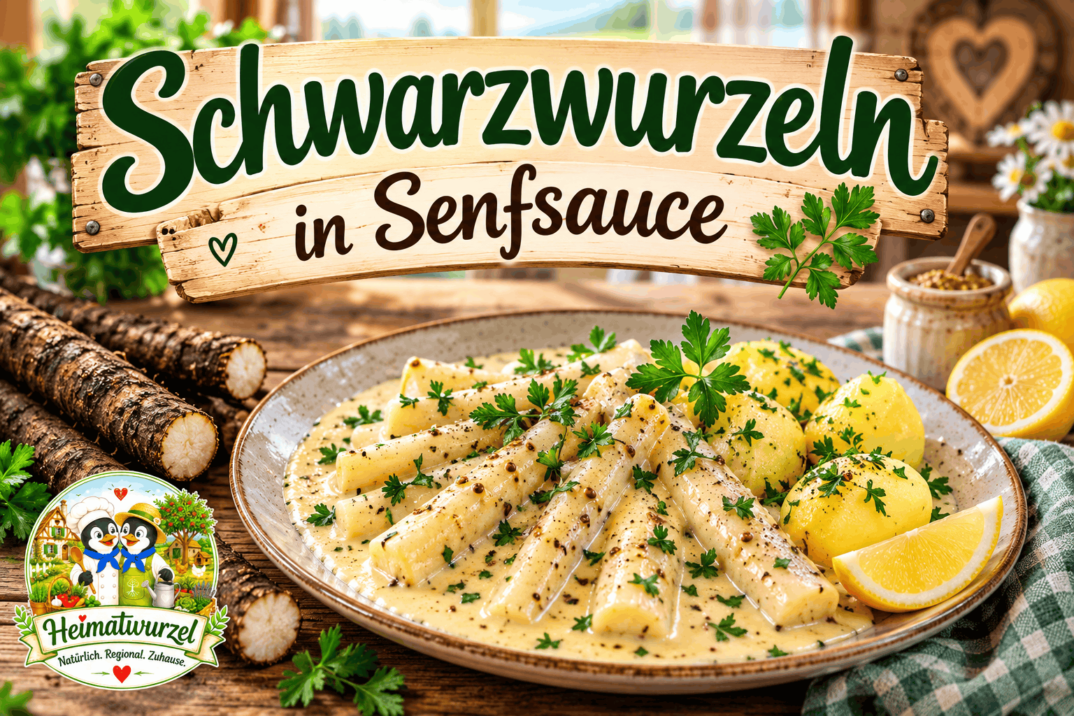 Schwarzwurzeln in Senfsauce Schwarzwurzeln in Senfsauce