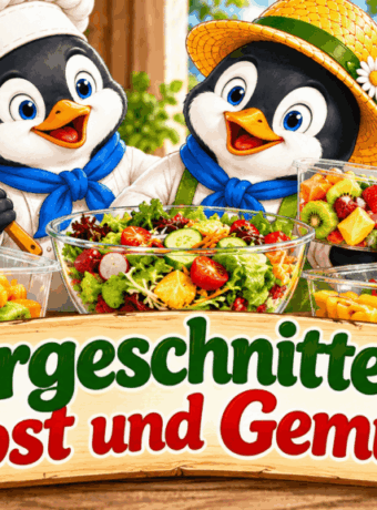 Vorgeschnittenes Obst und Gemüse
